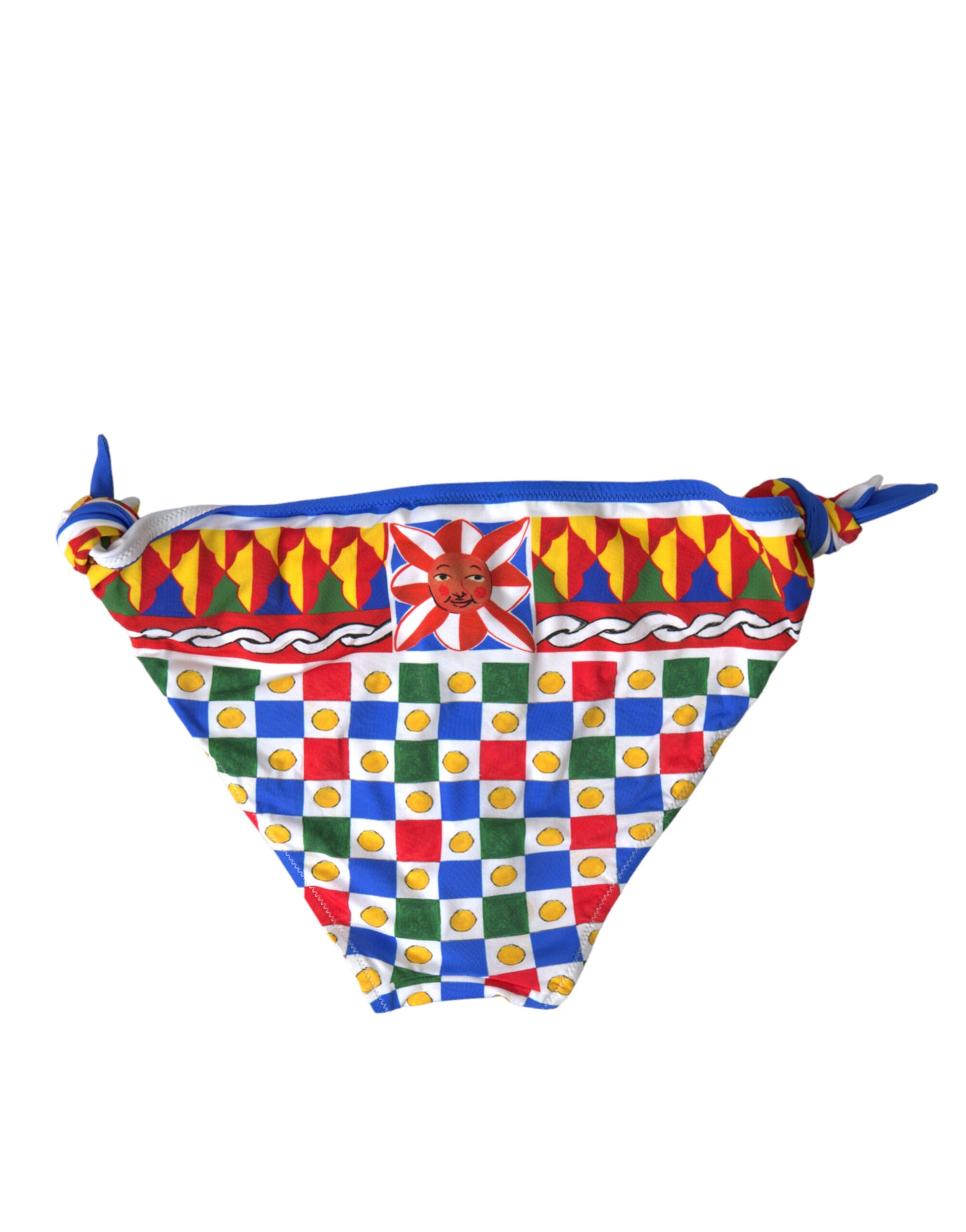 Dolce &amp; Gabbana Multicolored Carretto Print Bikini Bottom