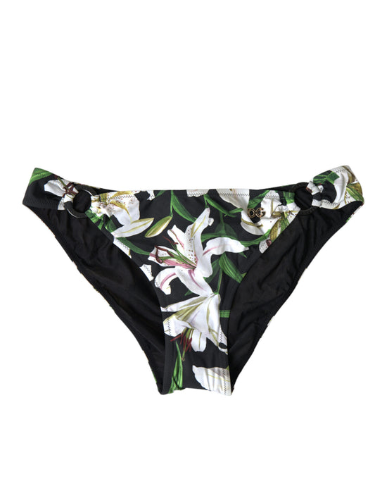 Dolce & Gabbana Elegantes Bikini-Höschen mit Blumendruck - Schwimmen mit Stil