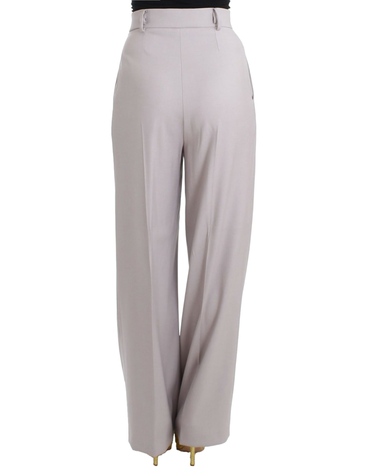 Cavalli Anspruchsvolle graue Hose mit hoher Taille