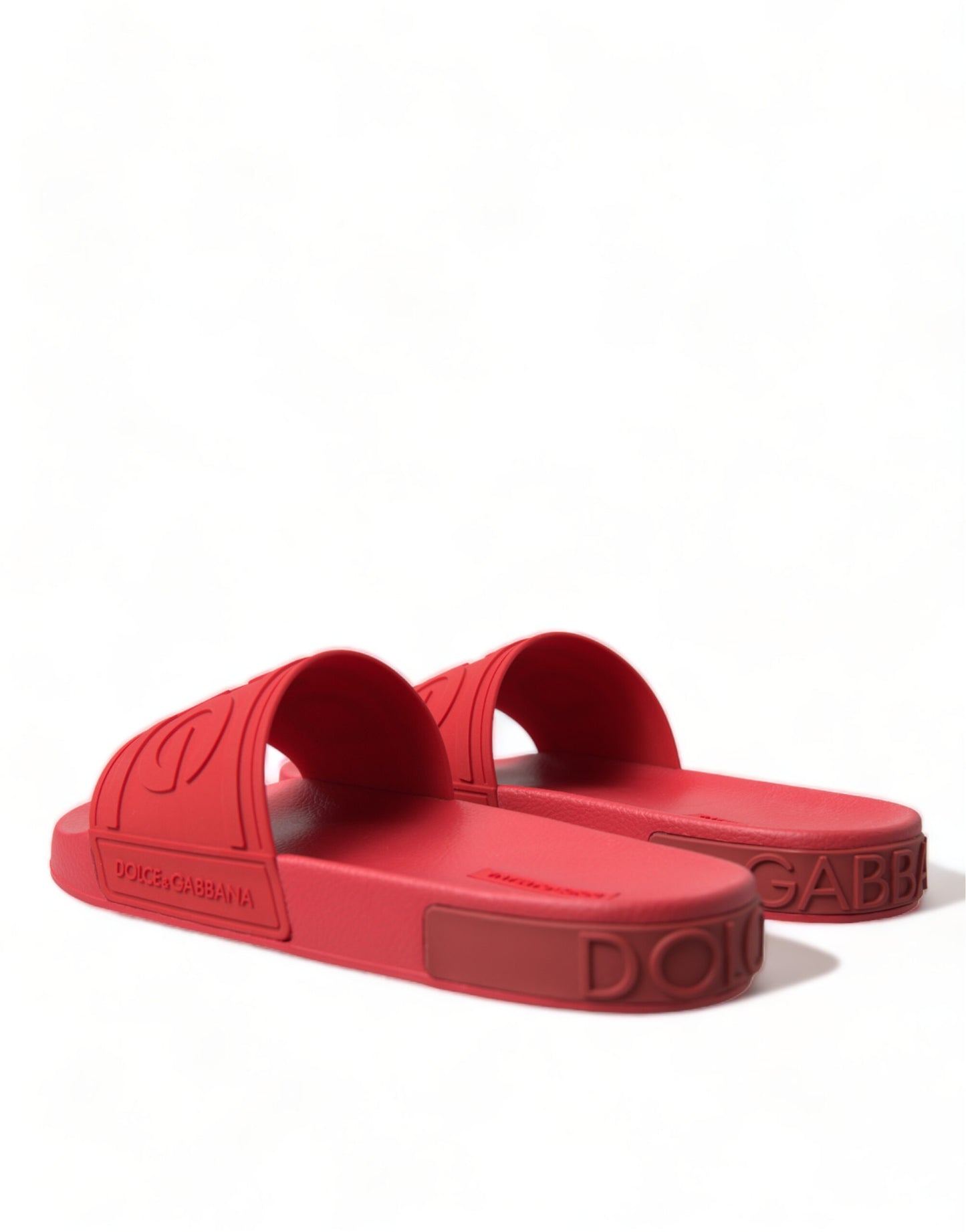 Dolce & Gabbana Radiant Red Herren-Rutschsandalen