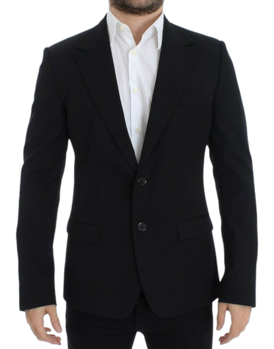 Dolce &amp; Gabbana Elegant, slim-fit blazer in black wool