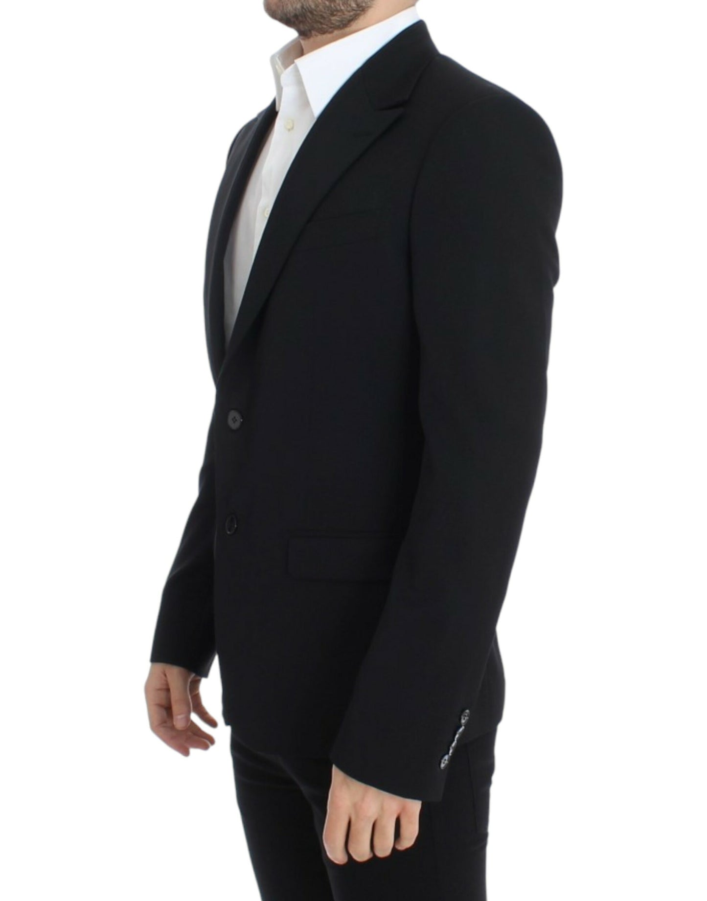 Dolce &amp; Gabbana Elegant, slim-fit blazer in black wool