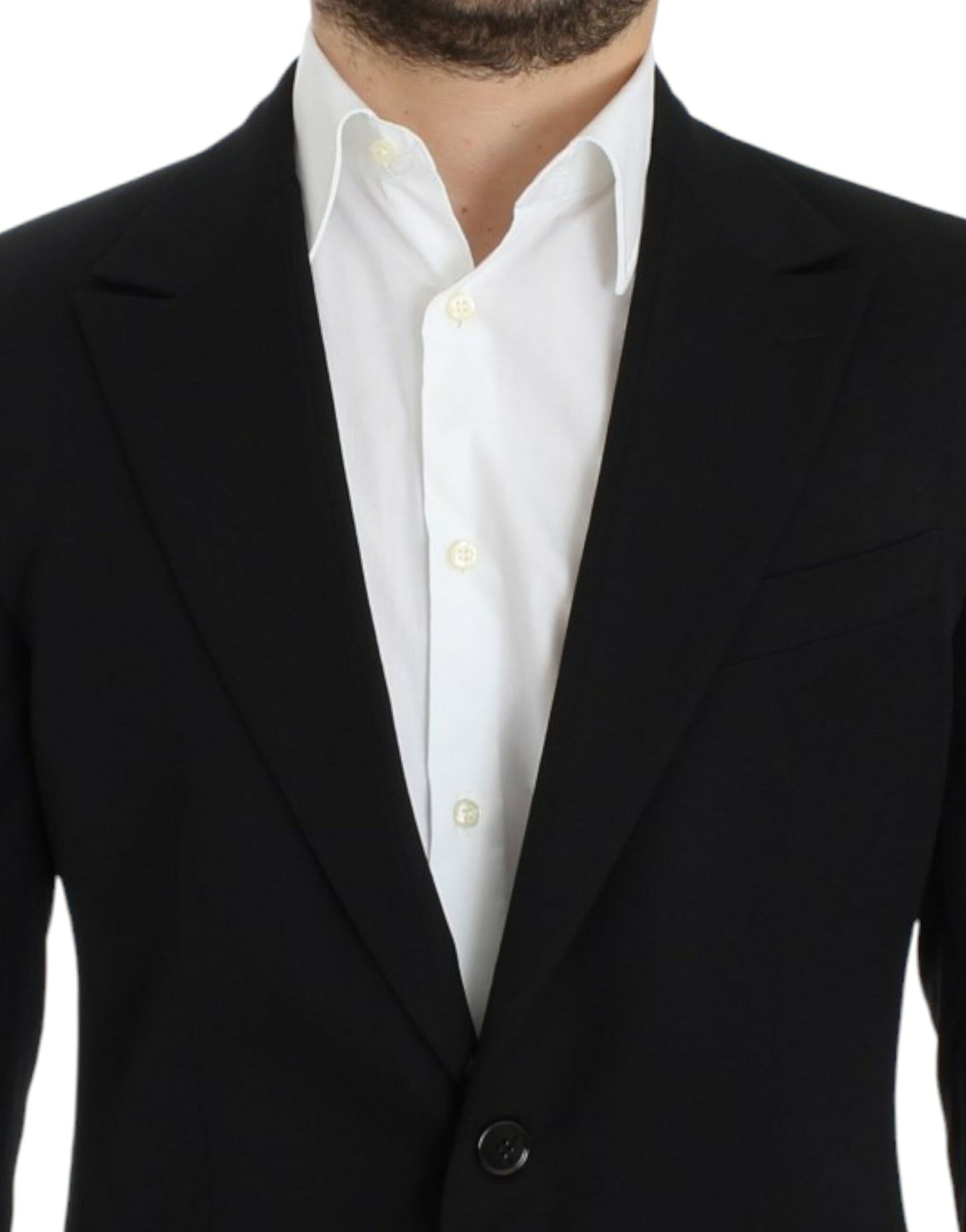 Dolce &amp; Gabbana Elegant, slim-fit blazer in black wool