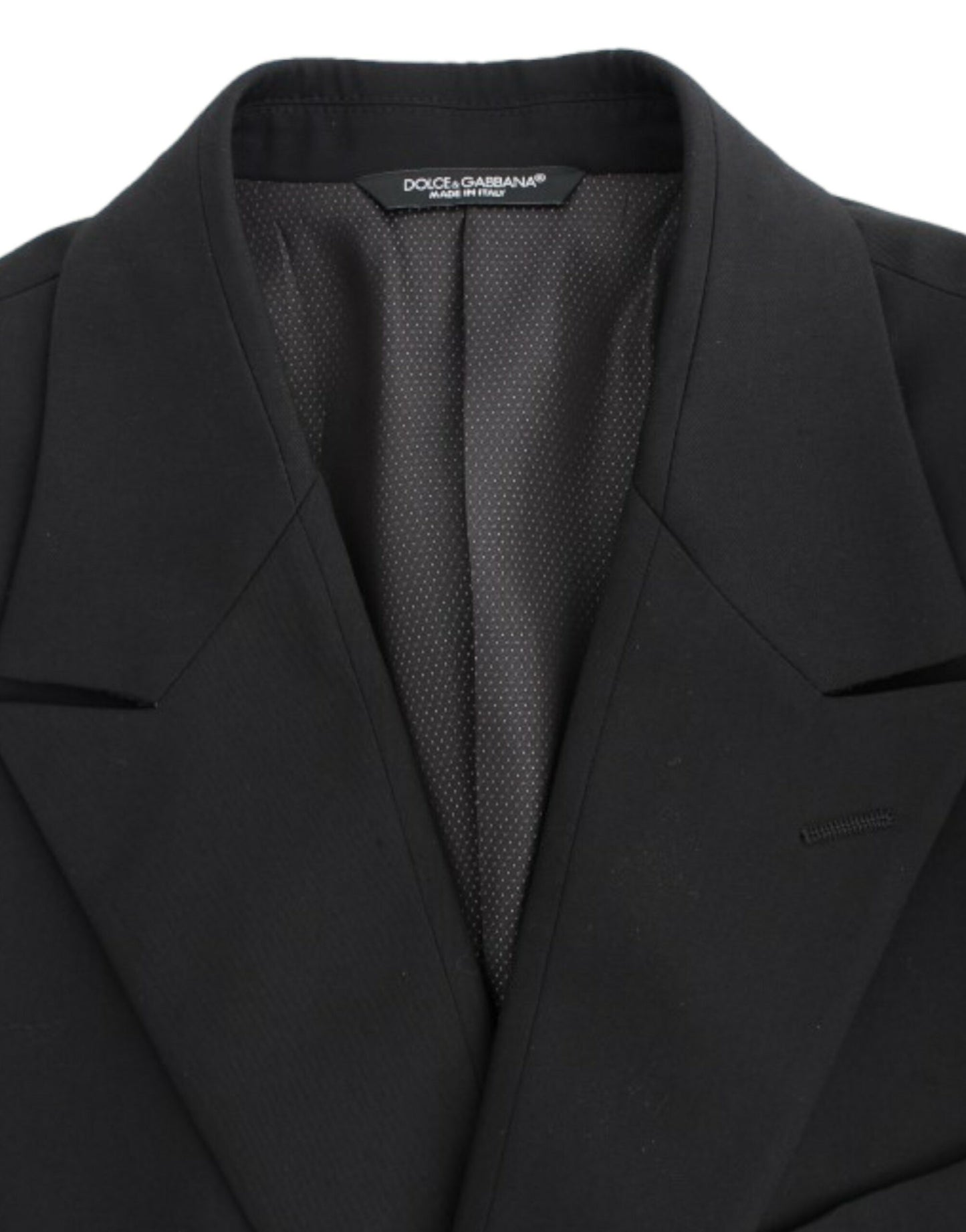 Dolce &amp; Gabbana Elegant, slim-fit blazer in black wool