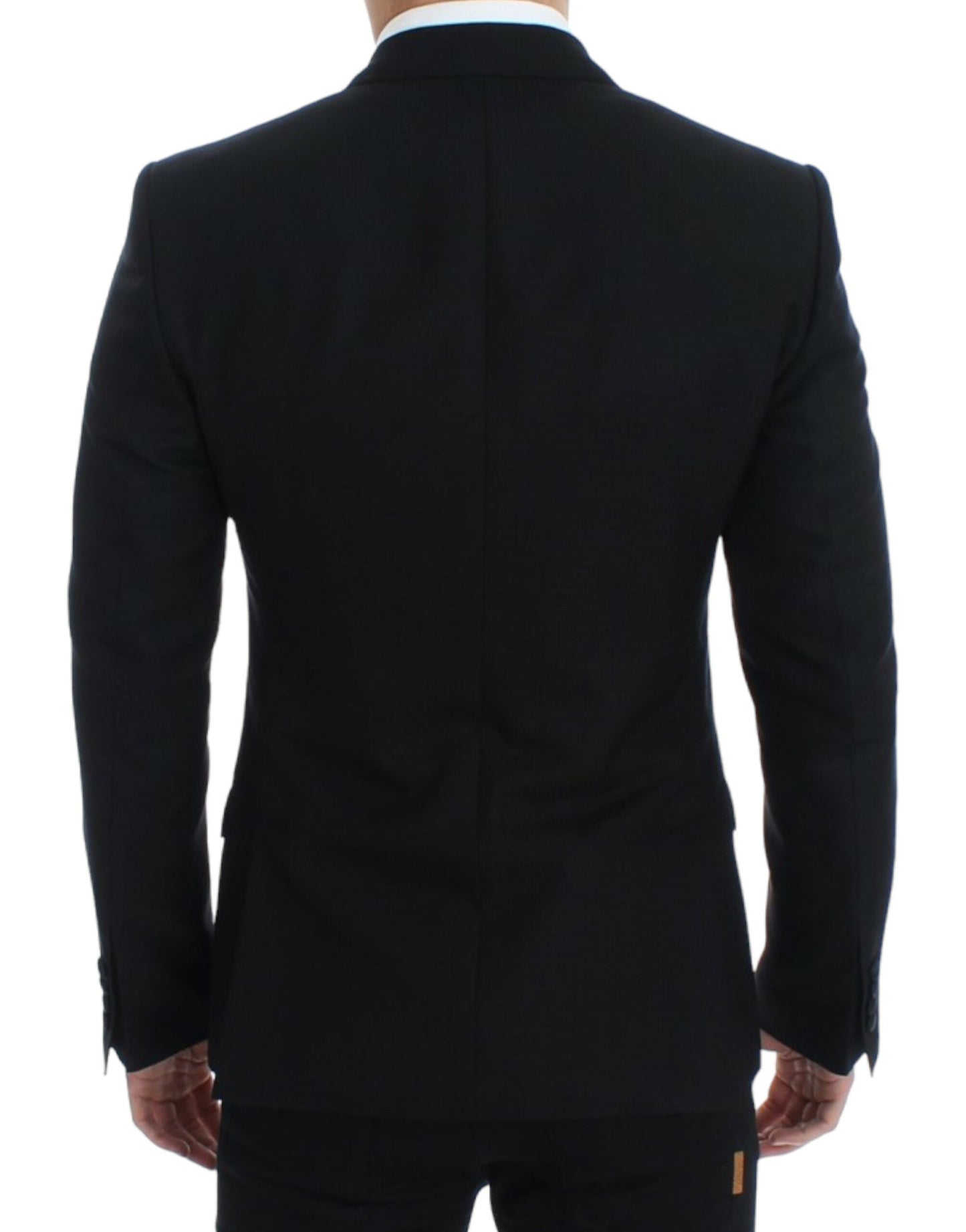 Dolce &amp; Gabbana Elegant black silk blend blazer Sicilia