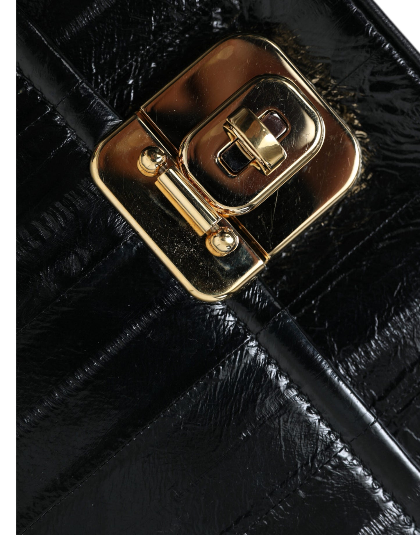 Dolce &amp; Gabbana Elegant shoulder bag made of eel leather