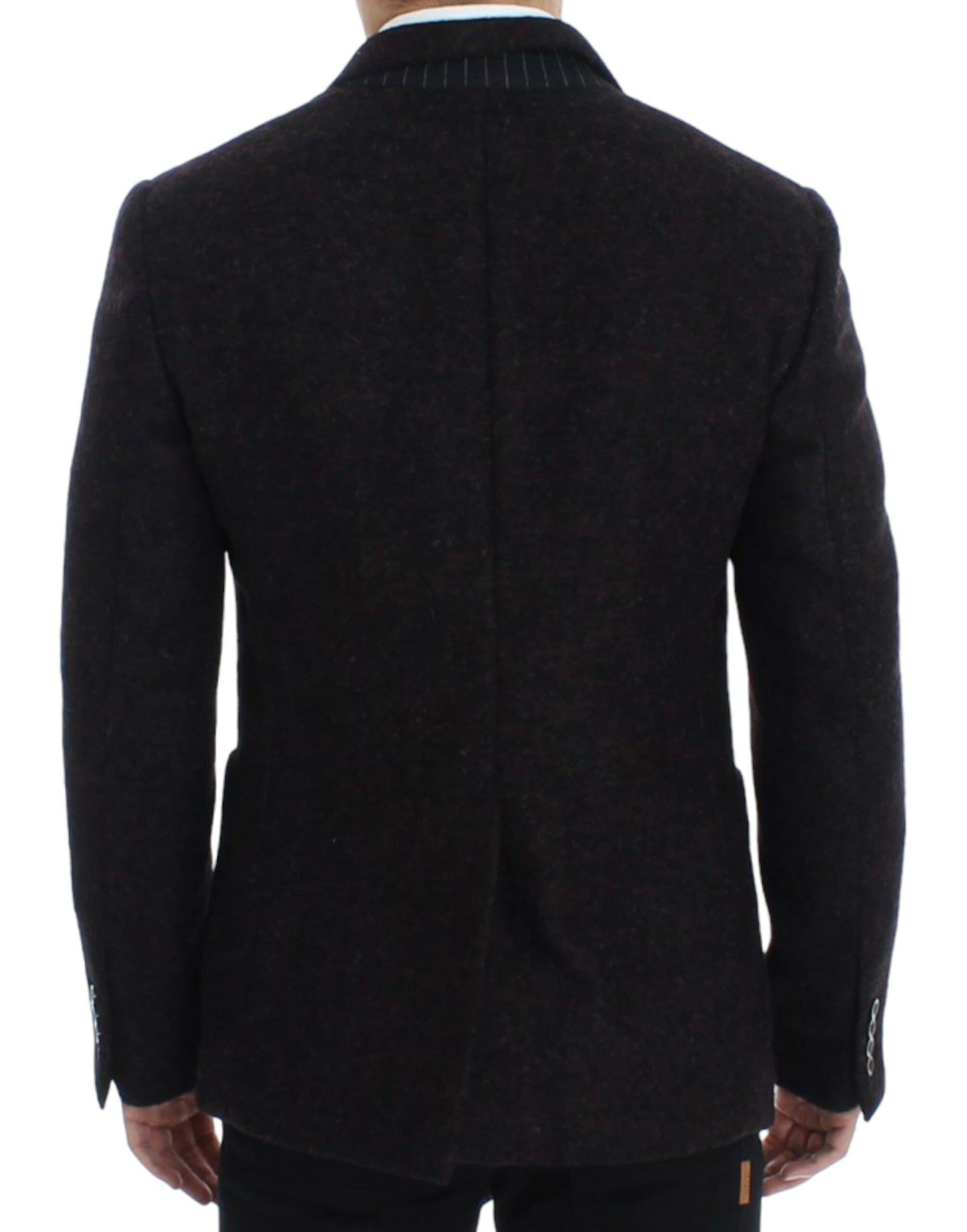 Dolce & Gabbana Bordeaux Alpaga Zwei-Knopf-Blazer Jacke