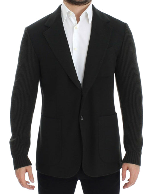 Dolce &amp; Gabbana Elegant blazer jacket in green cashmere