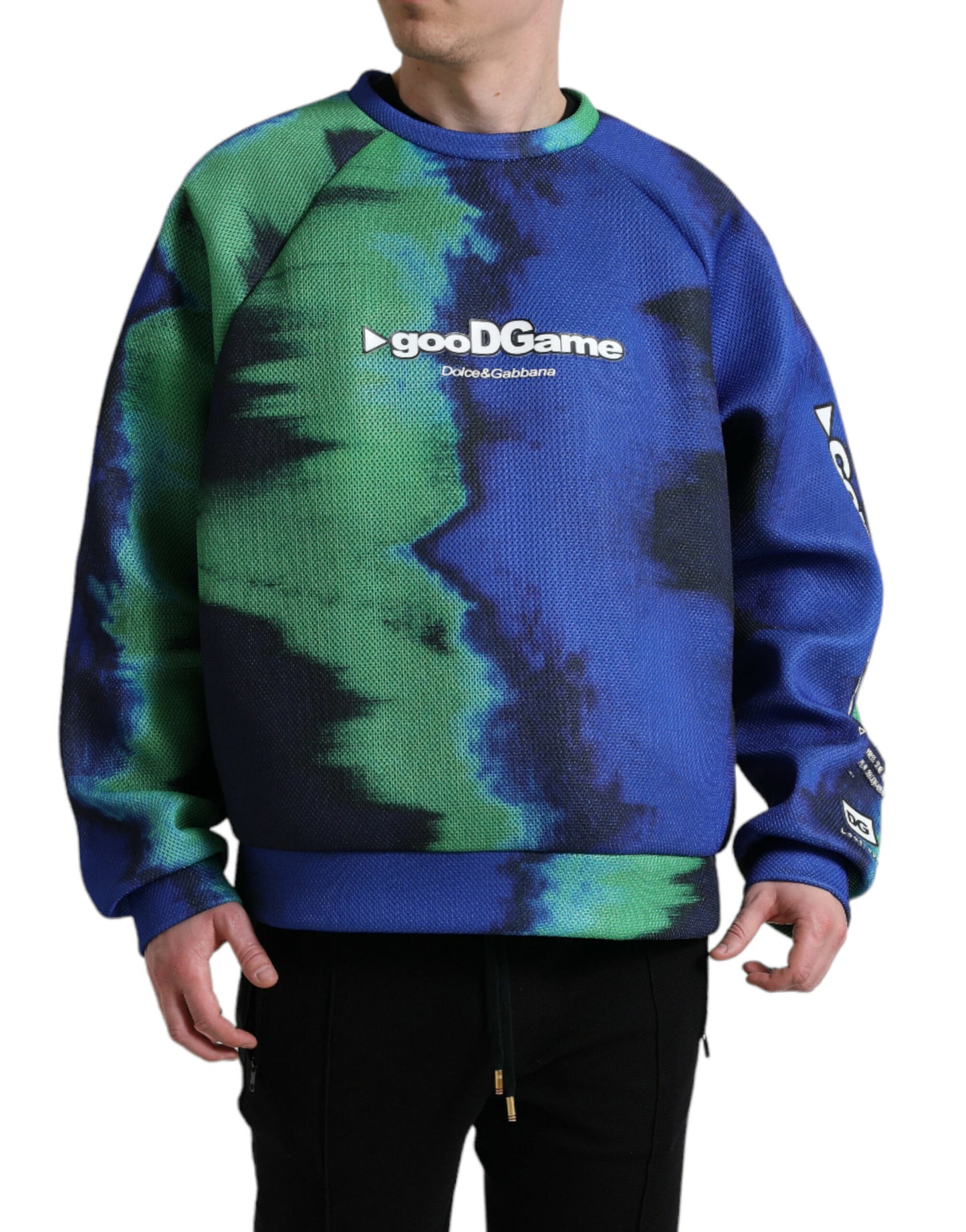 Dolce &amp; Gabbana Multicolor Graphic Crew Neck Sweater