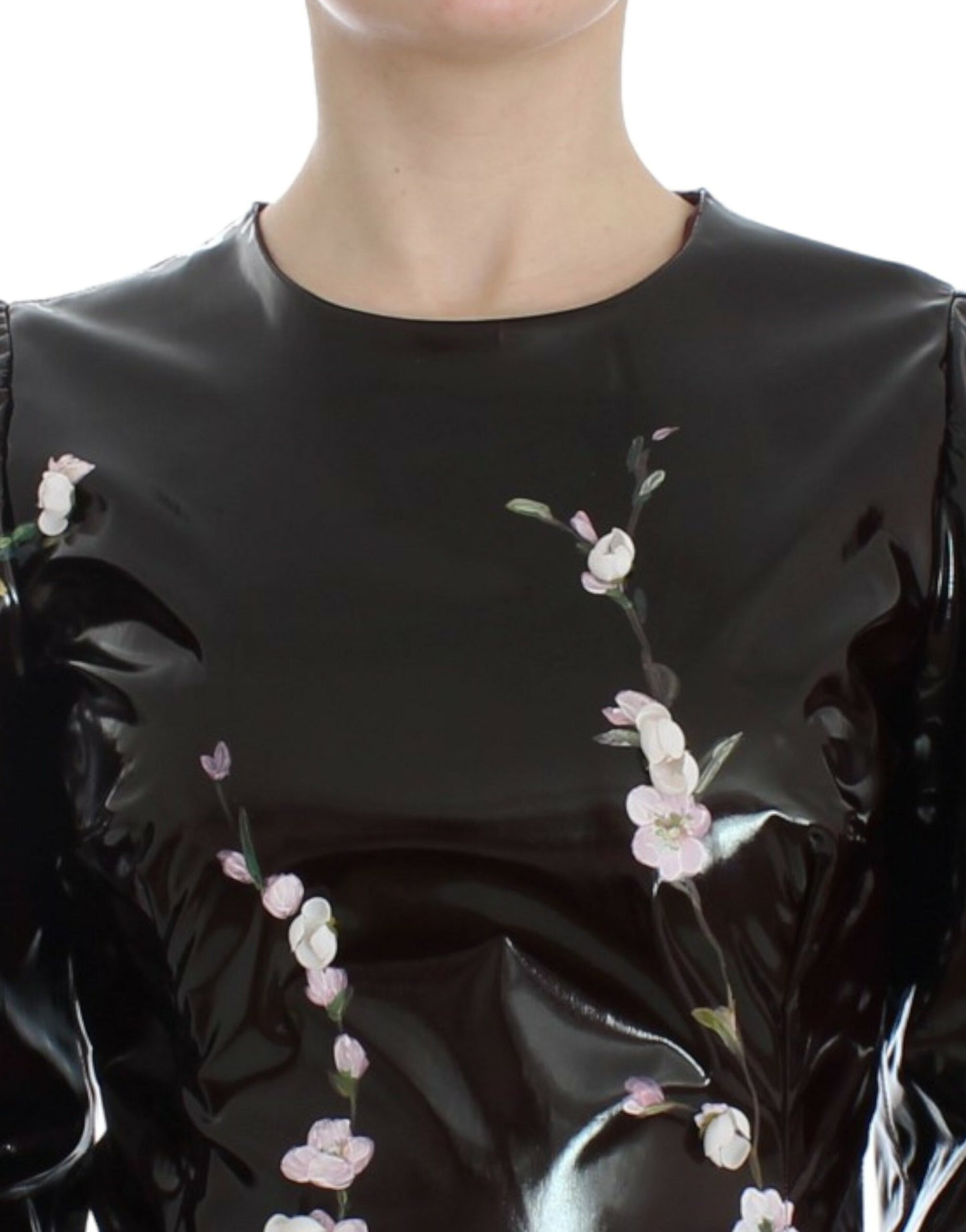 Dolce &amp; Gabbana Elegant Floral Sheath Dress Cocktail-mekko