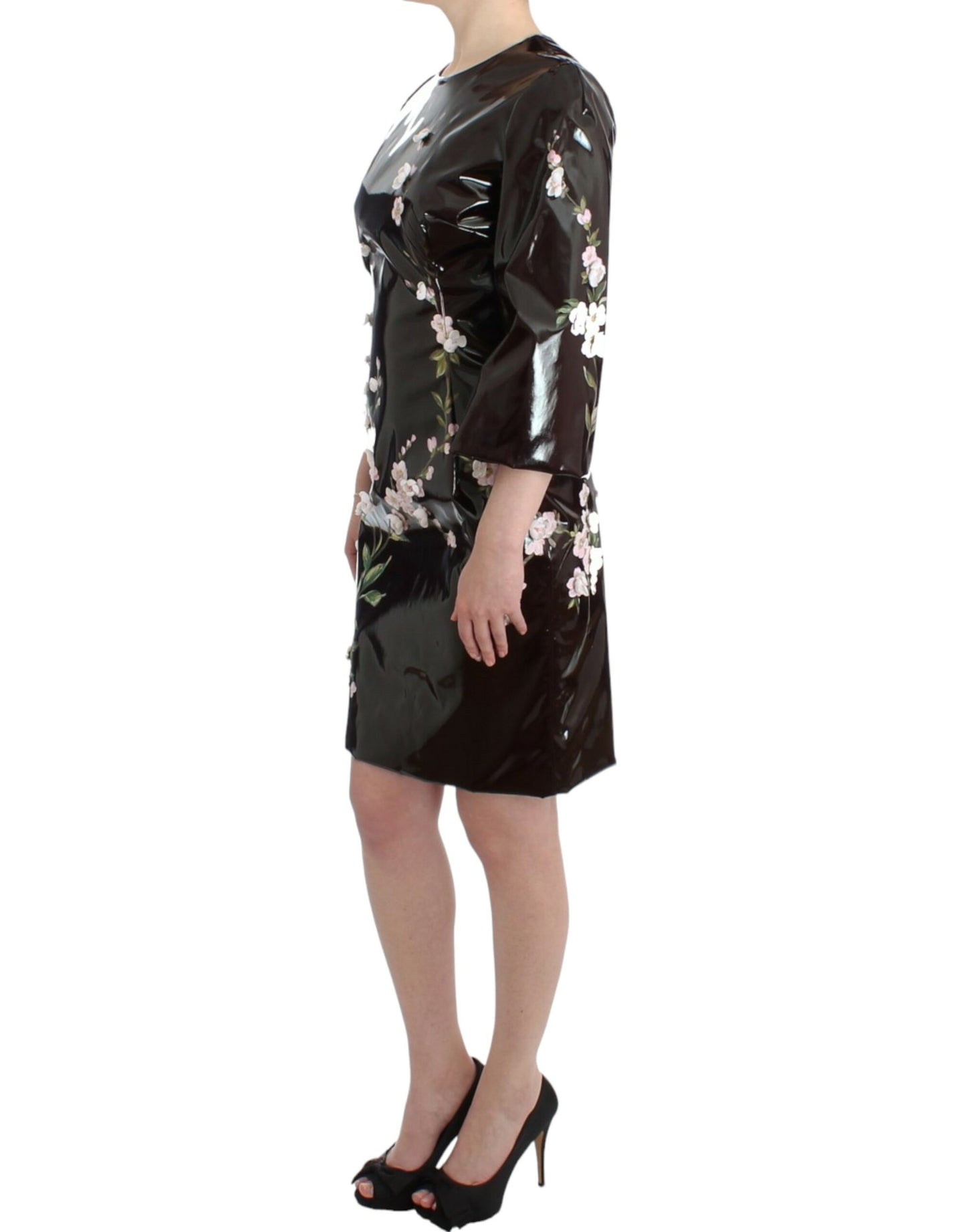 Dolce &amp; Gabbana Elegant floral embellished sheath dress