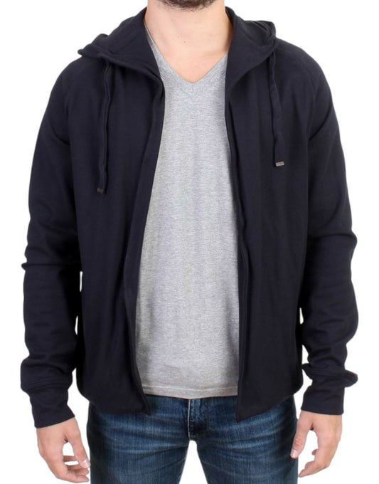 Puku National Elegant Blue Cotton Hoodie