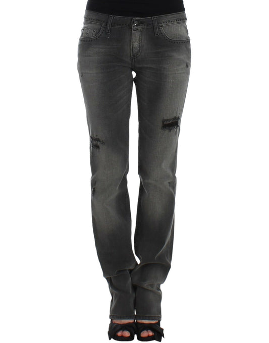 Puku National Chic Grey Straight Leg Denim Delight