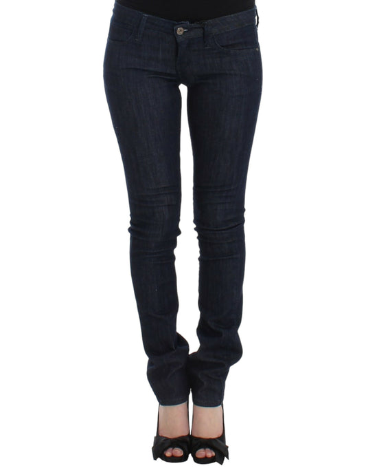 Costume National Schicke dunkelblaue Skinny Leg Jeans