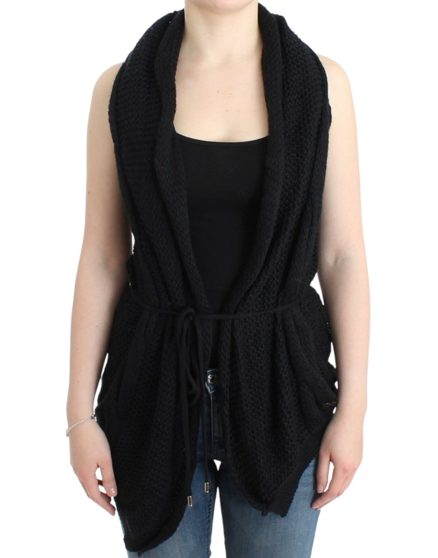 Costume National Chic Sleeveless Cardigan