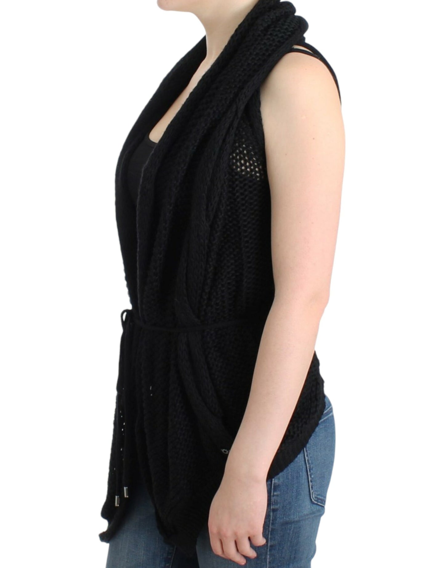 Costume National Chic Sleeveless Cardigan