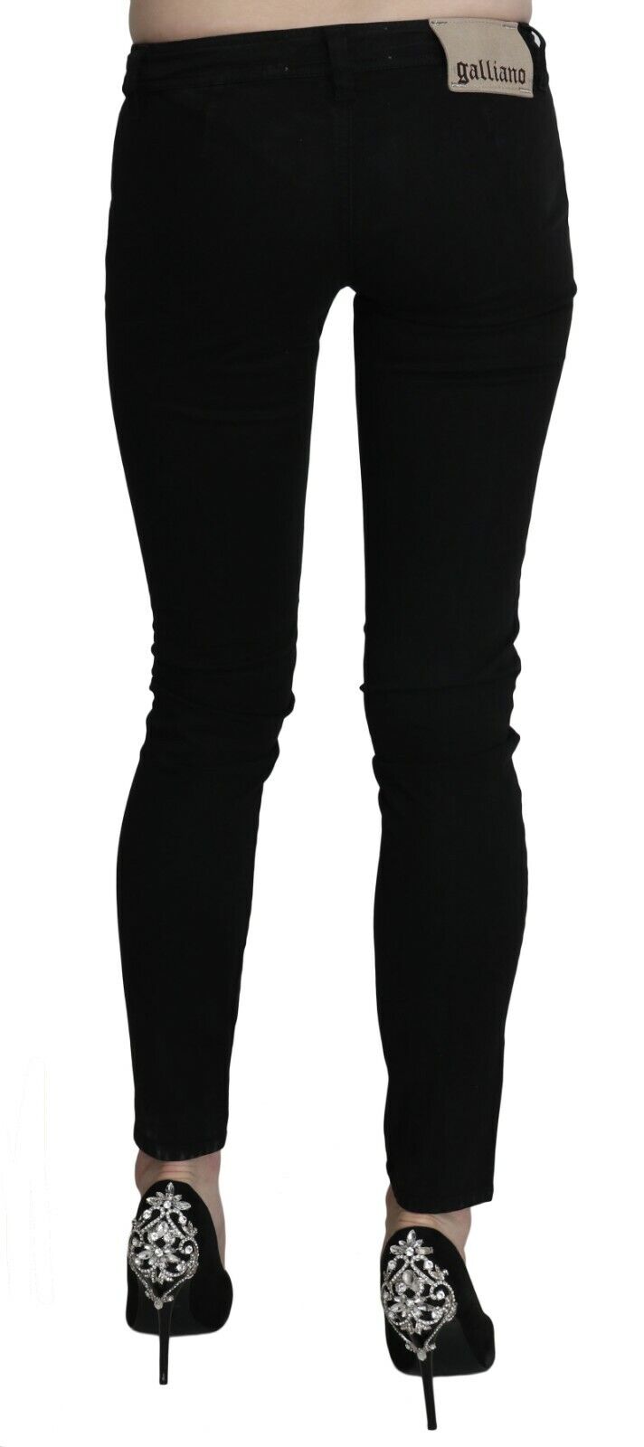 Dolce &amp; Gabbana Chic black slim fit skinny jeans with low waist