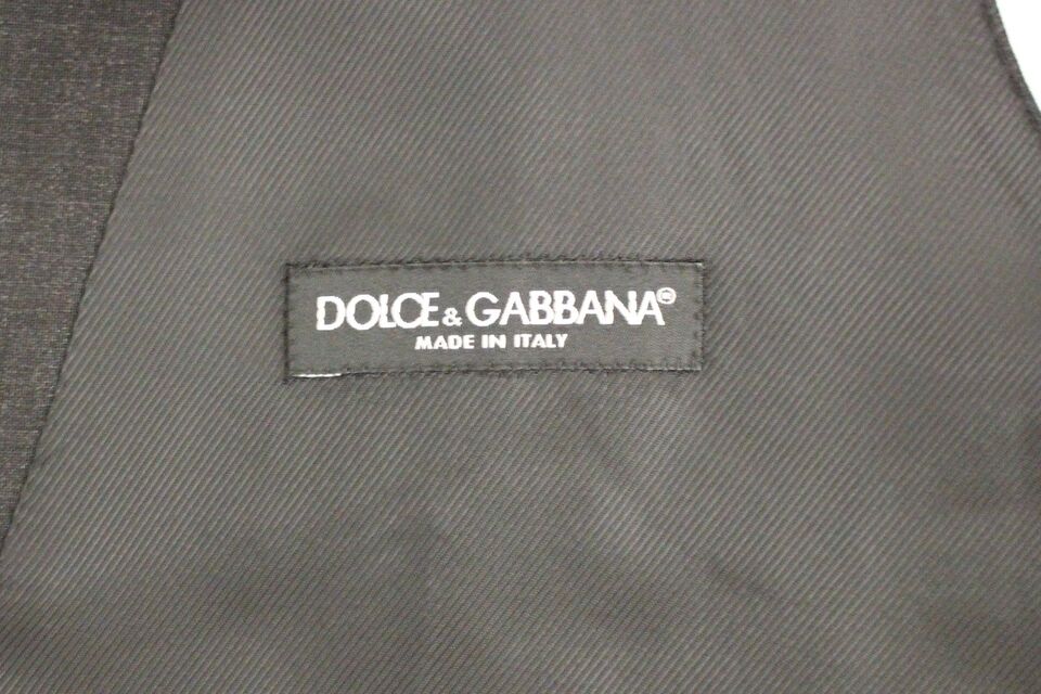 Dolce &amp; Gabbana sileä harmaa villaliivi