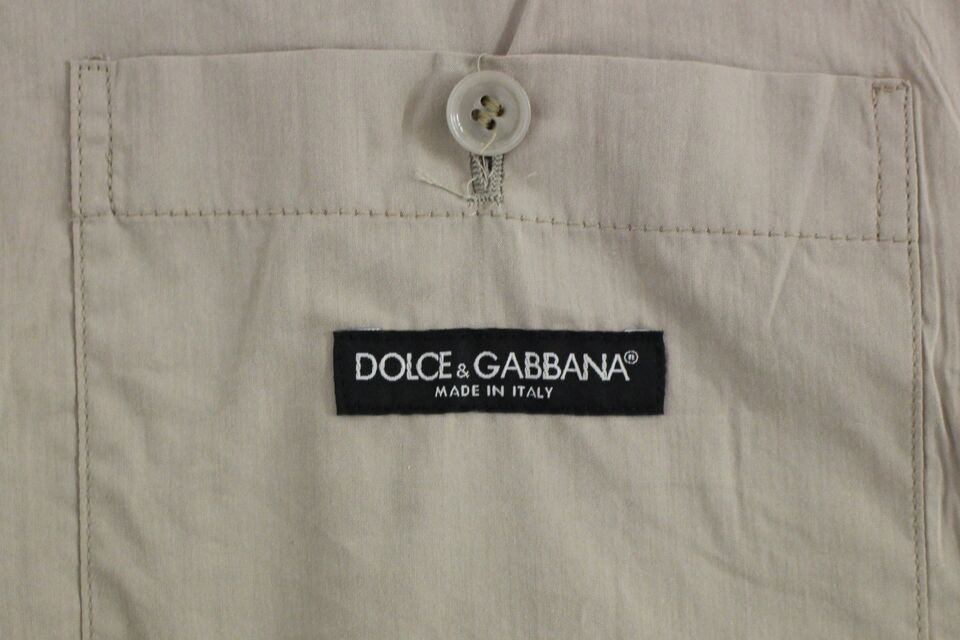 Dolce &amp; Gabbana Elegant beige puuvillaliivi - Slim Fit