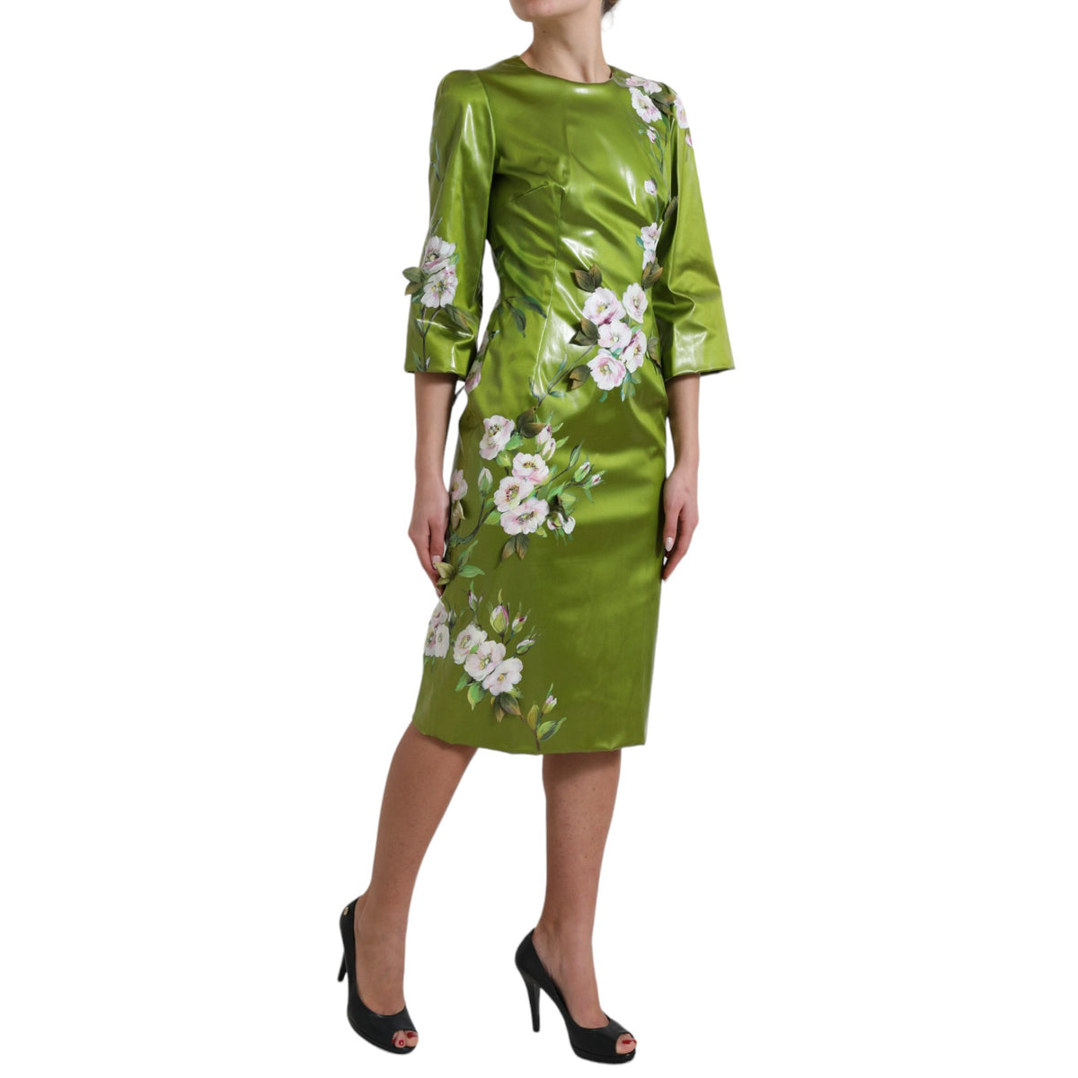 Dolce &amp; Gabbana kukkainen Elegance Midi Sheath -mekko