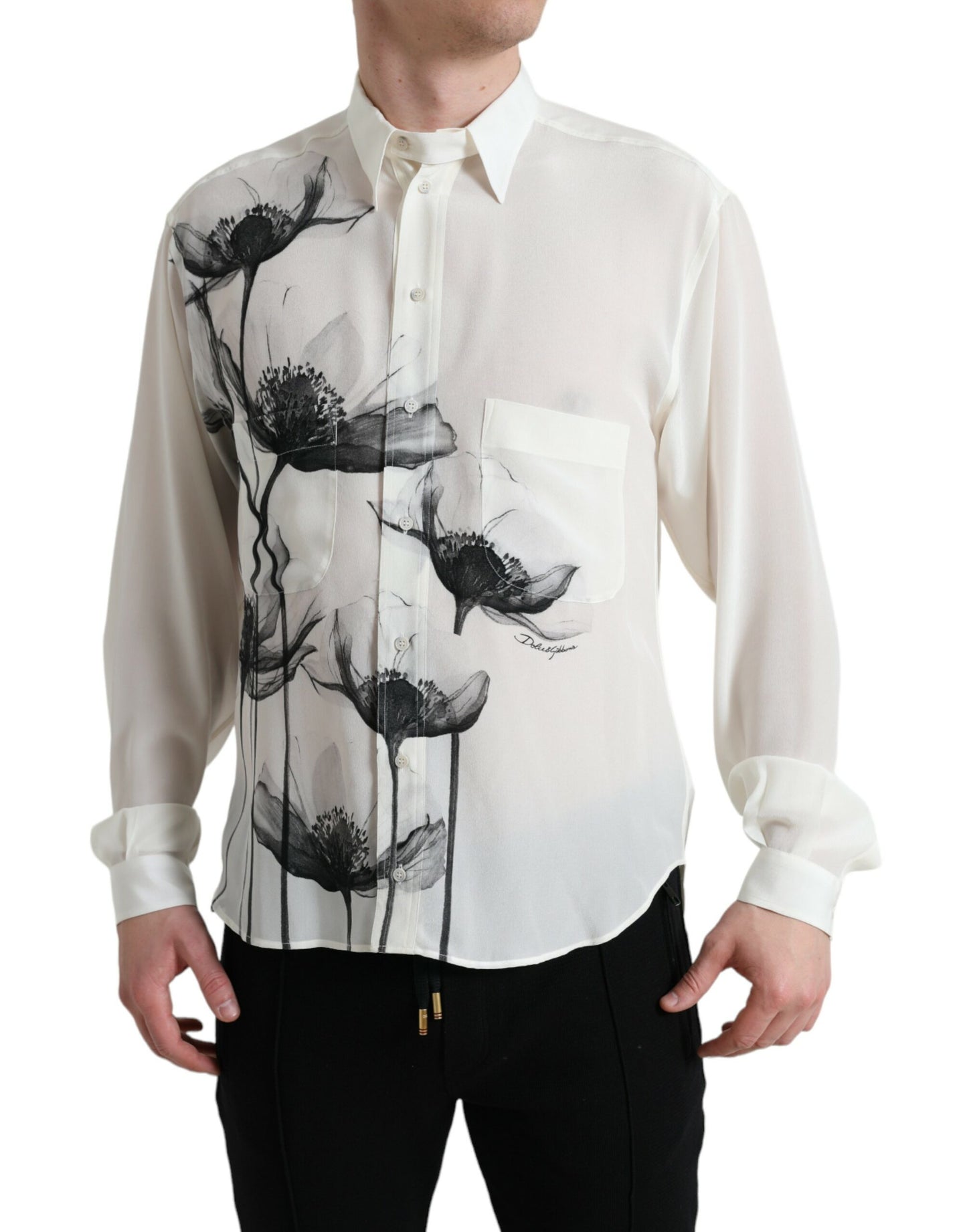 Dolce &amp; Gabbana Elegant floral silk shirt