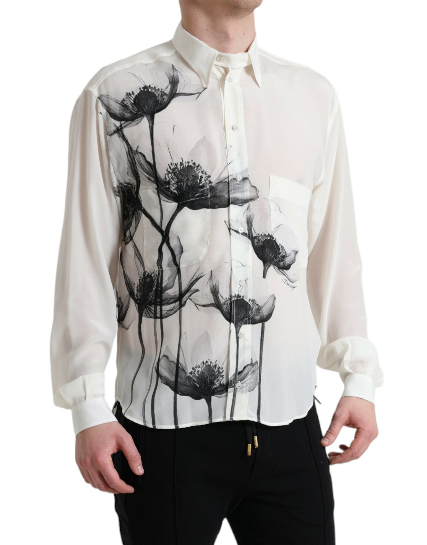 Dolce &amp; Gabbana Elegant floral silk shirt