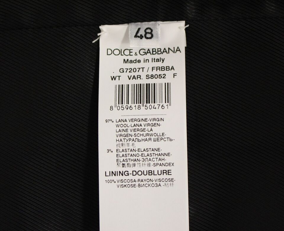 Dolce &amp; Gabbana tyylikäs harmaa raidallinen mekkoliivi