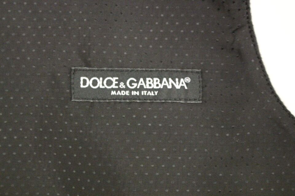 Dolce &amp; Gabbana Elegant Grey Wool Blend -mekkoliivi