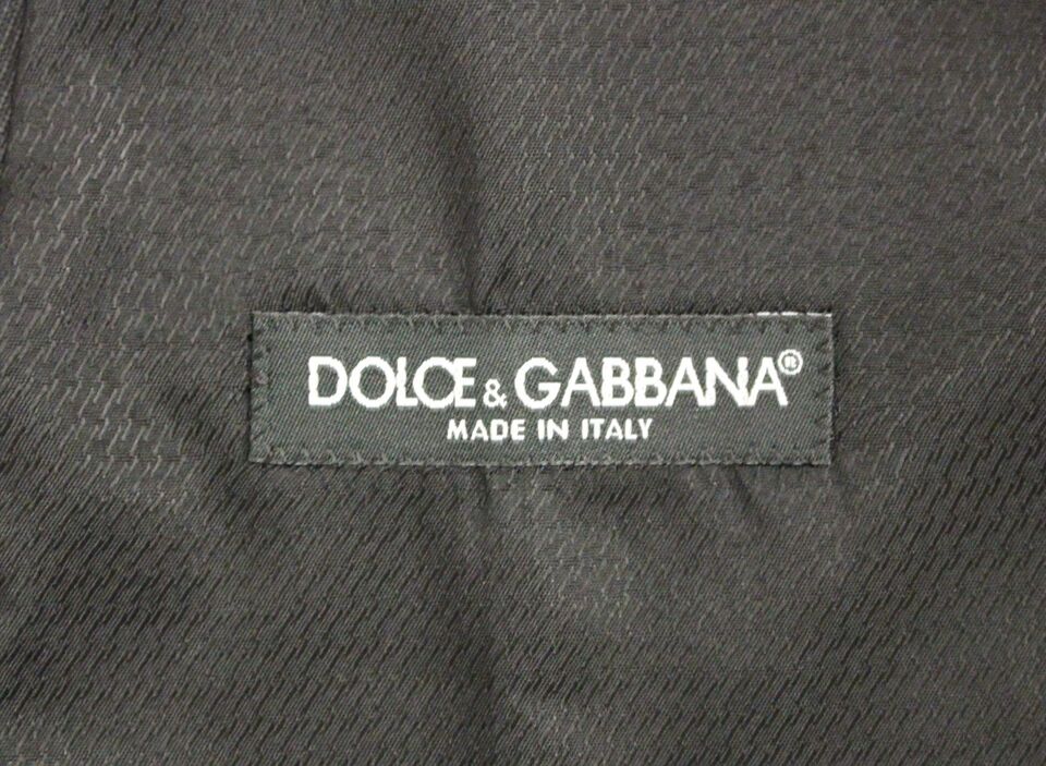 Dolce &amp; Gabbana Elegant Gray Wool Dress Vest