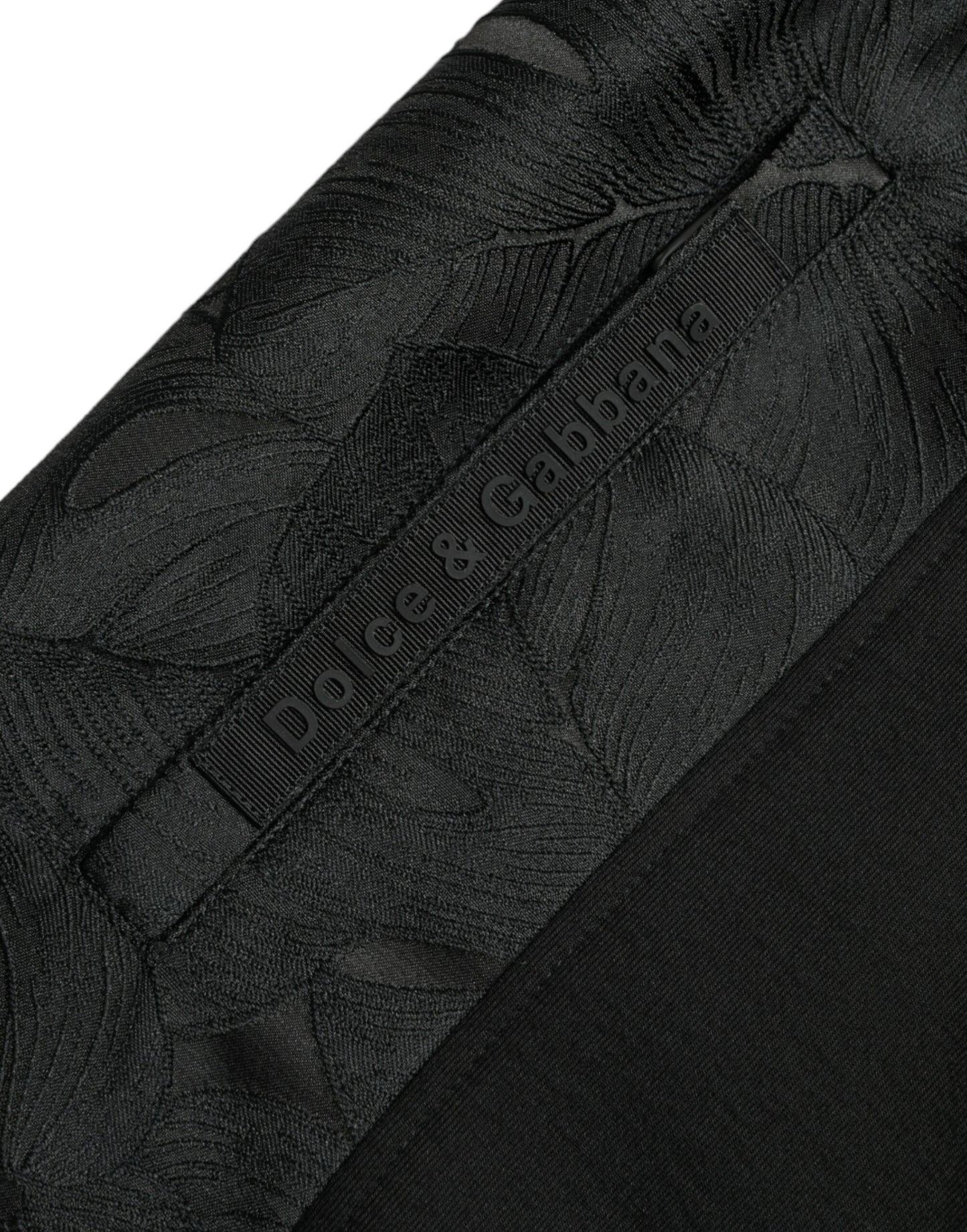 Dolce &amp; Gabbana Elegant Black Leopard Jogger Pants