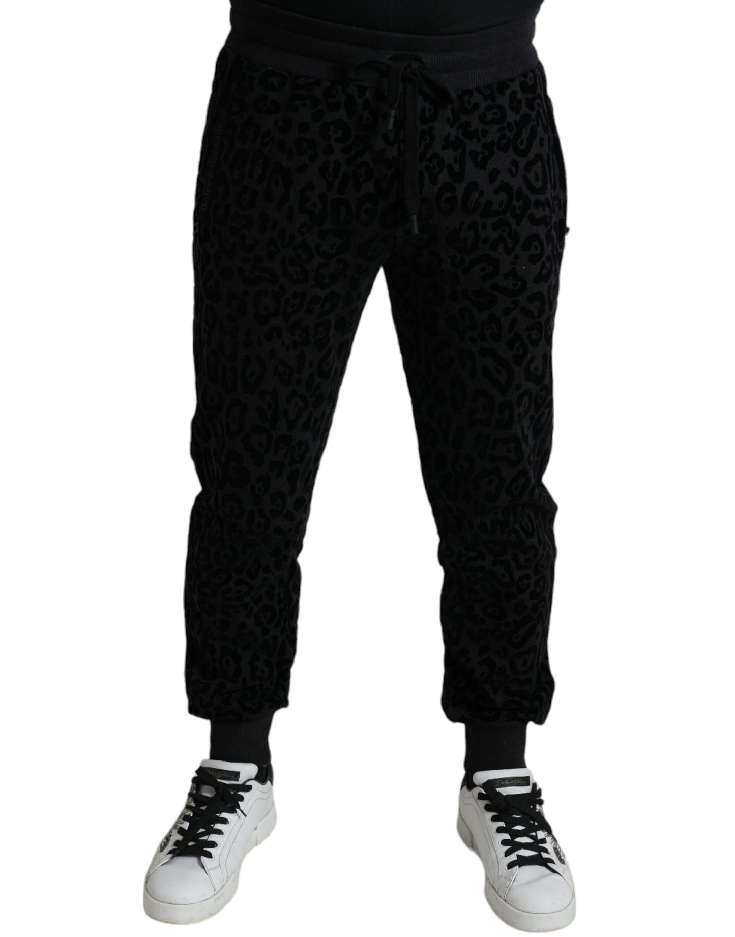 Dolce &amp; Gabbana Elegant Leopard Joggers for Men