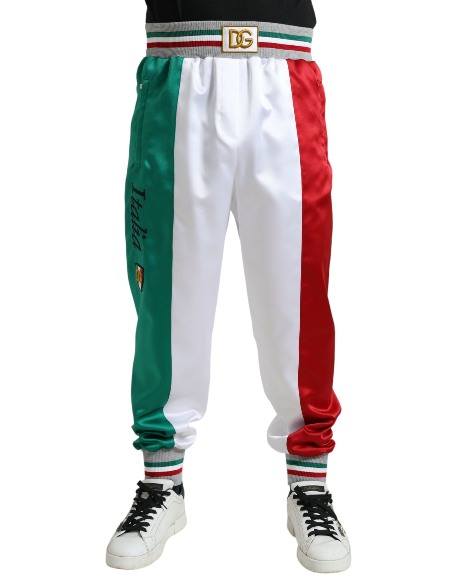 Dolce & Gabbana Italienische Streifen-Jogger-Hose