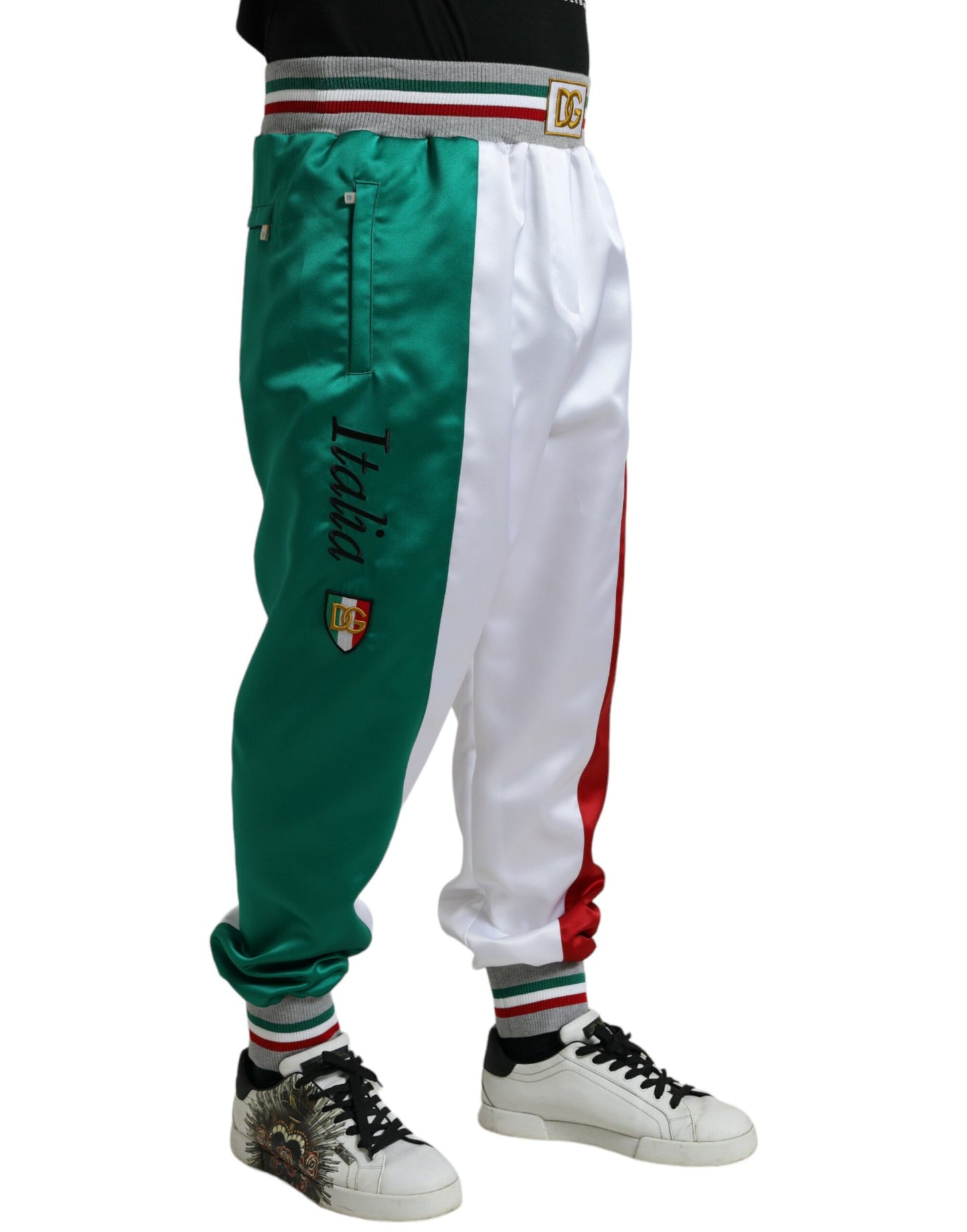 Dolce & Gabbana Italienische Streifen-Jogger-Hose