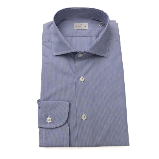 Bagutta Light Blue Cotton Shirt for Men