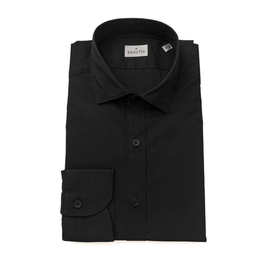 Bagutta Black Cotton Shirt for Men