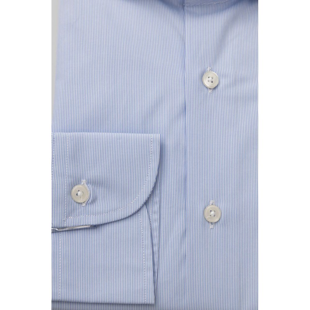 Bagutta Light Blue Cotton Shirt for Men