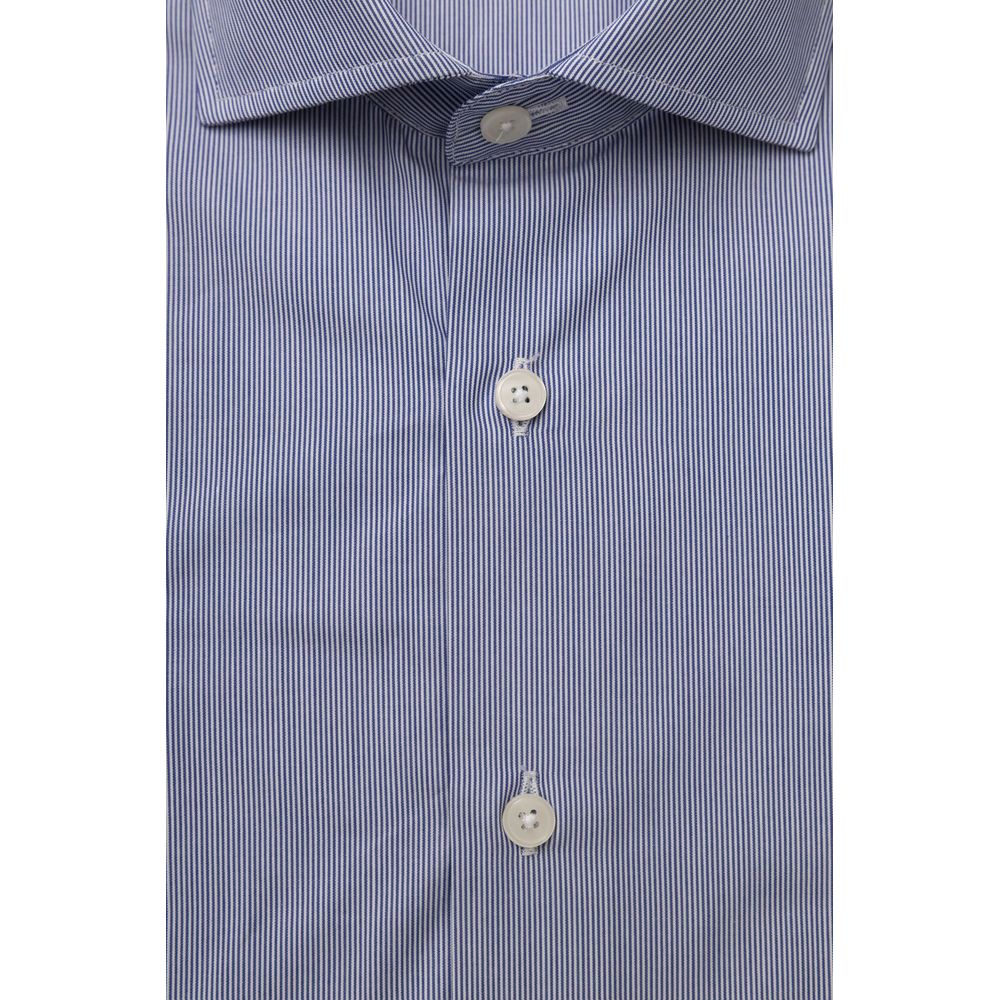 Bagutta Light Blue Cotton Shirt for Men