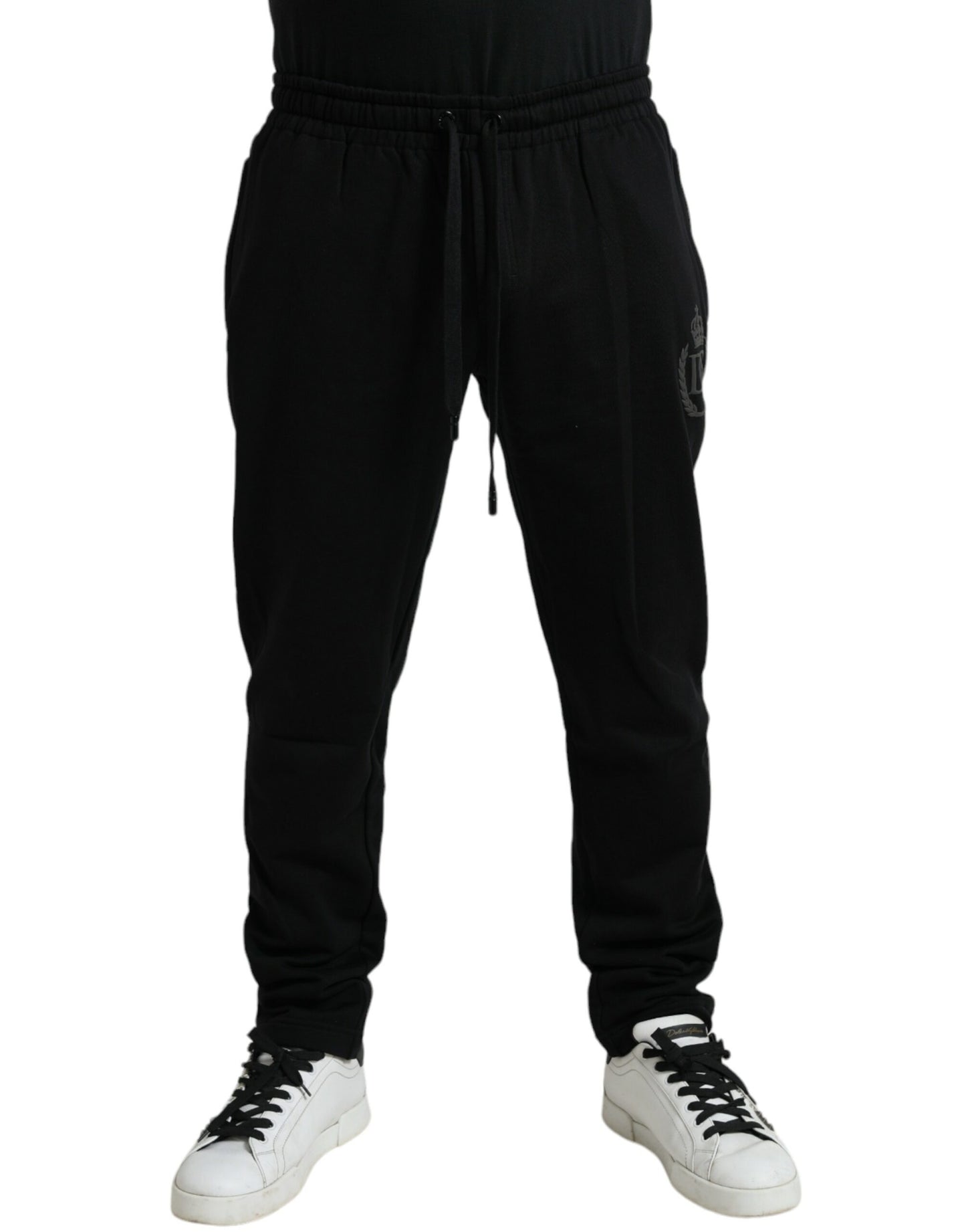 Dolce &amp; Gabbana Elegant Black Cotton Jogger Pants