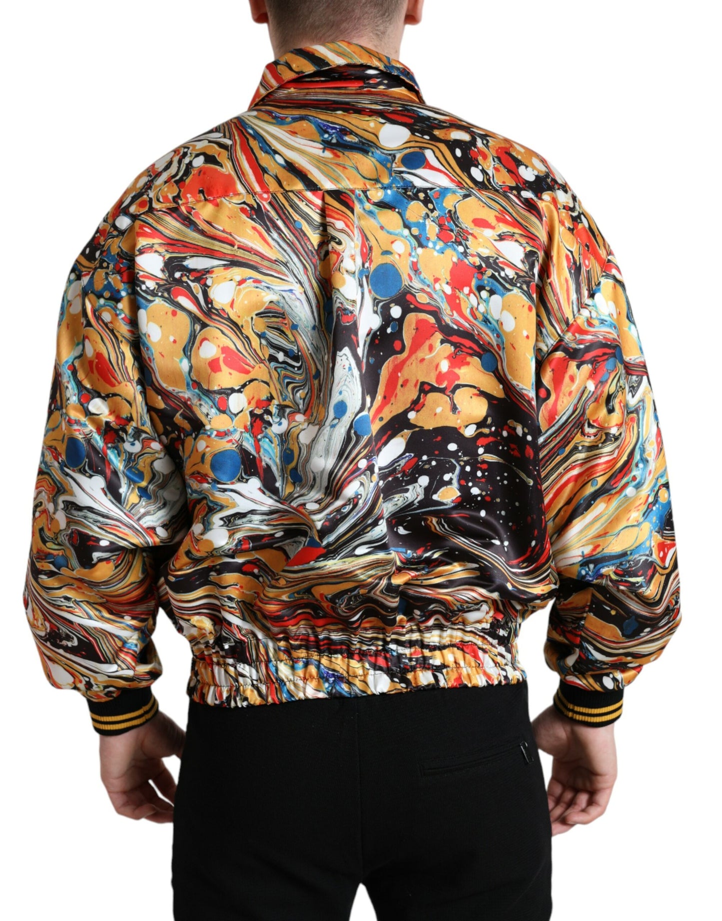 Dolce & Gabbana Bunte abstrakte Bomberjacke