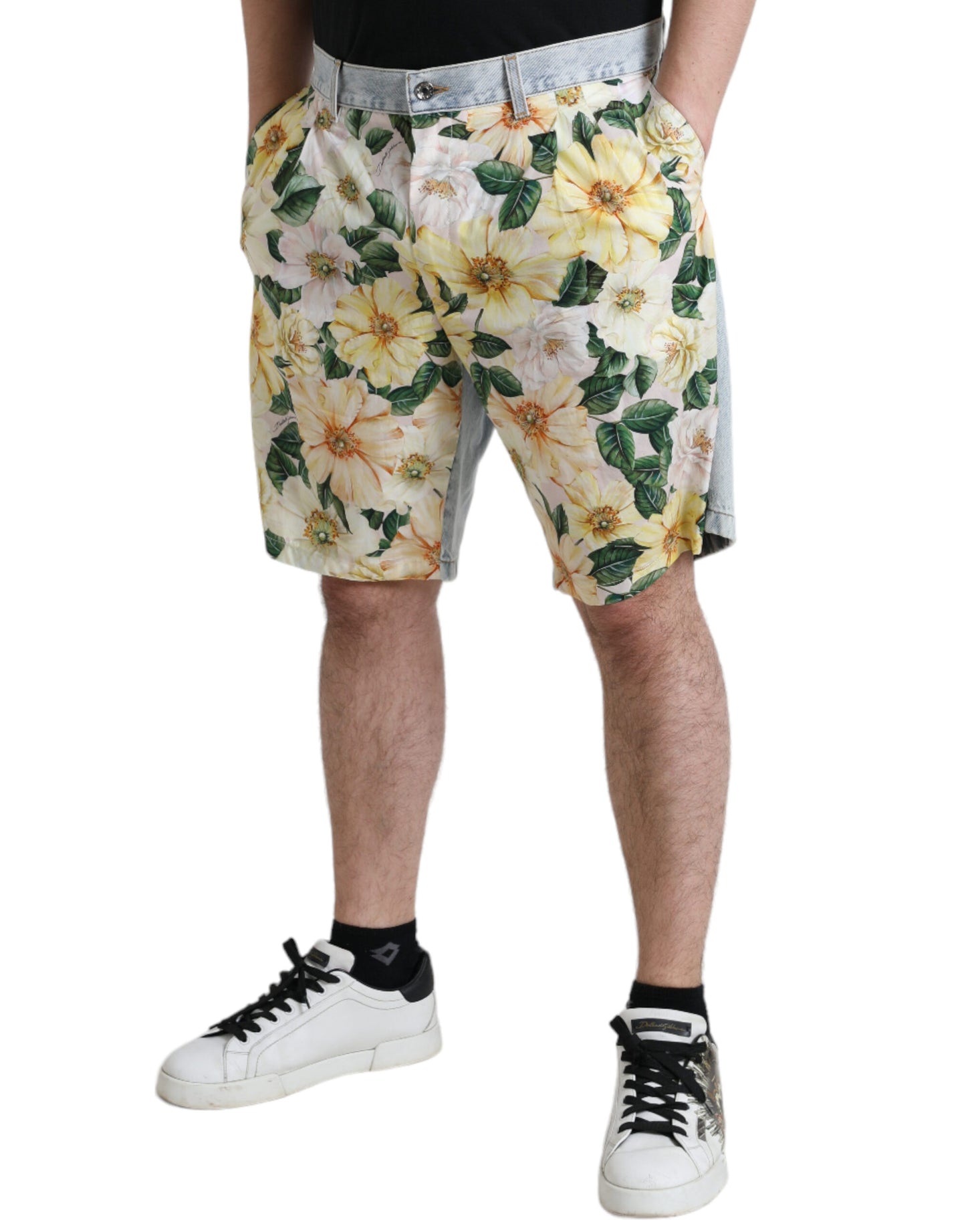 Dolce & Gabbana Bermudashorts aus Baumwolle mit Blumenmuster