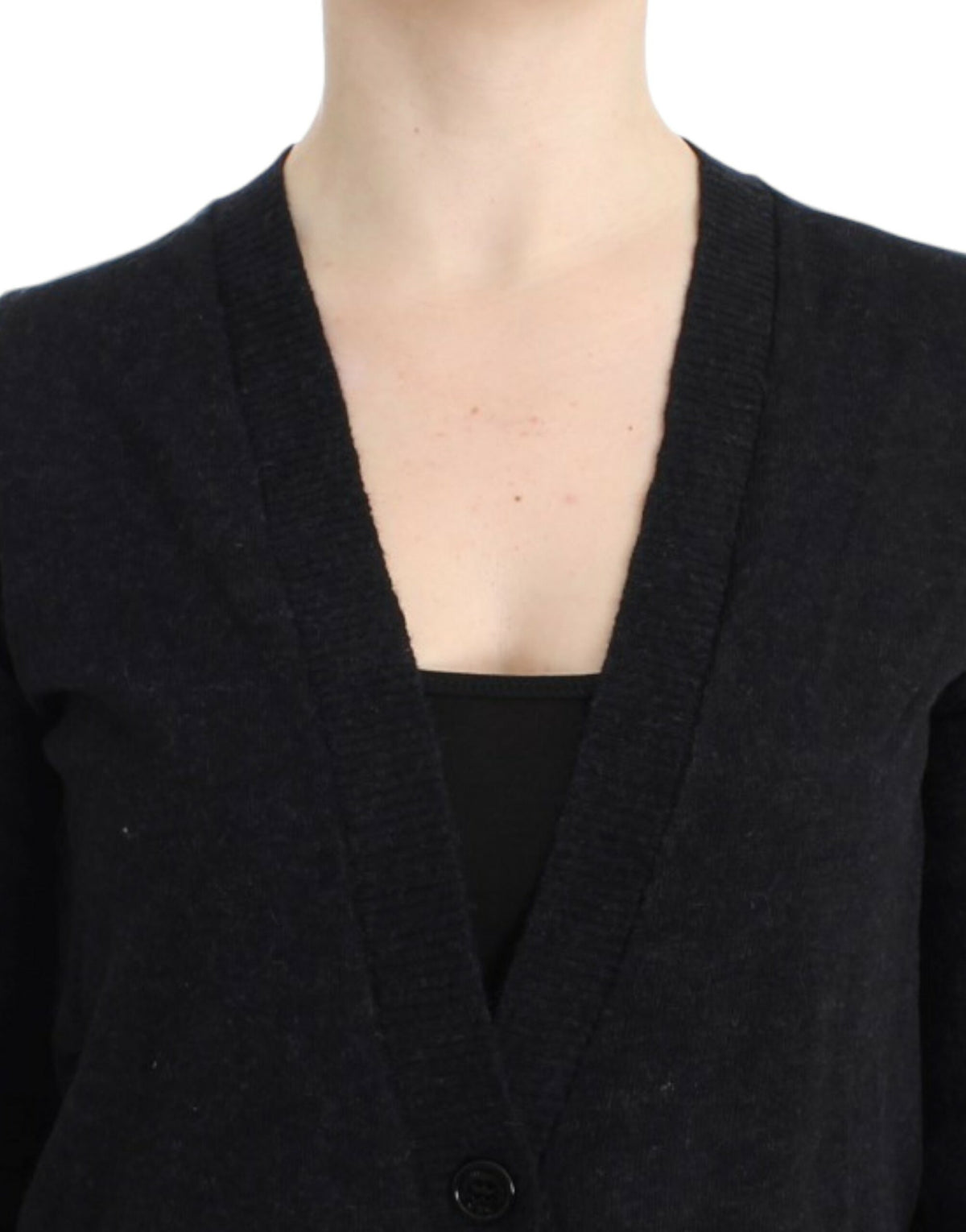 Costume National Elegant kevyt neuletakki syvällä V-pääntiellä