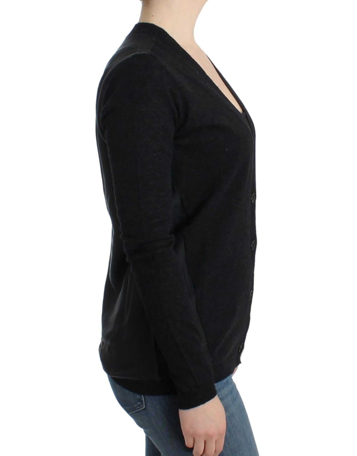 Costume National Elegant lightweight cardigan with deep V-neck