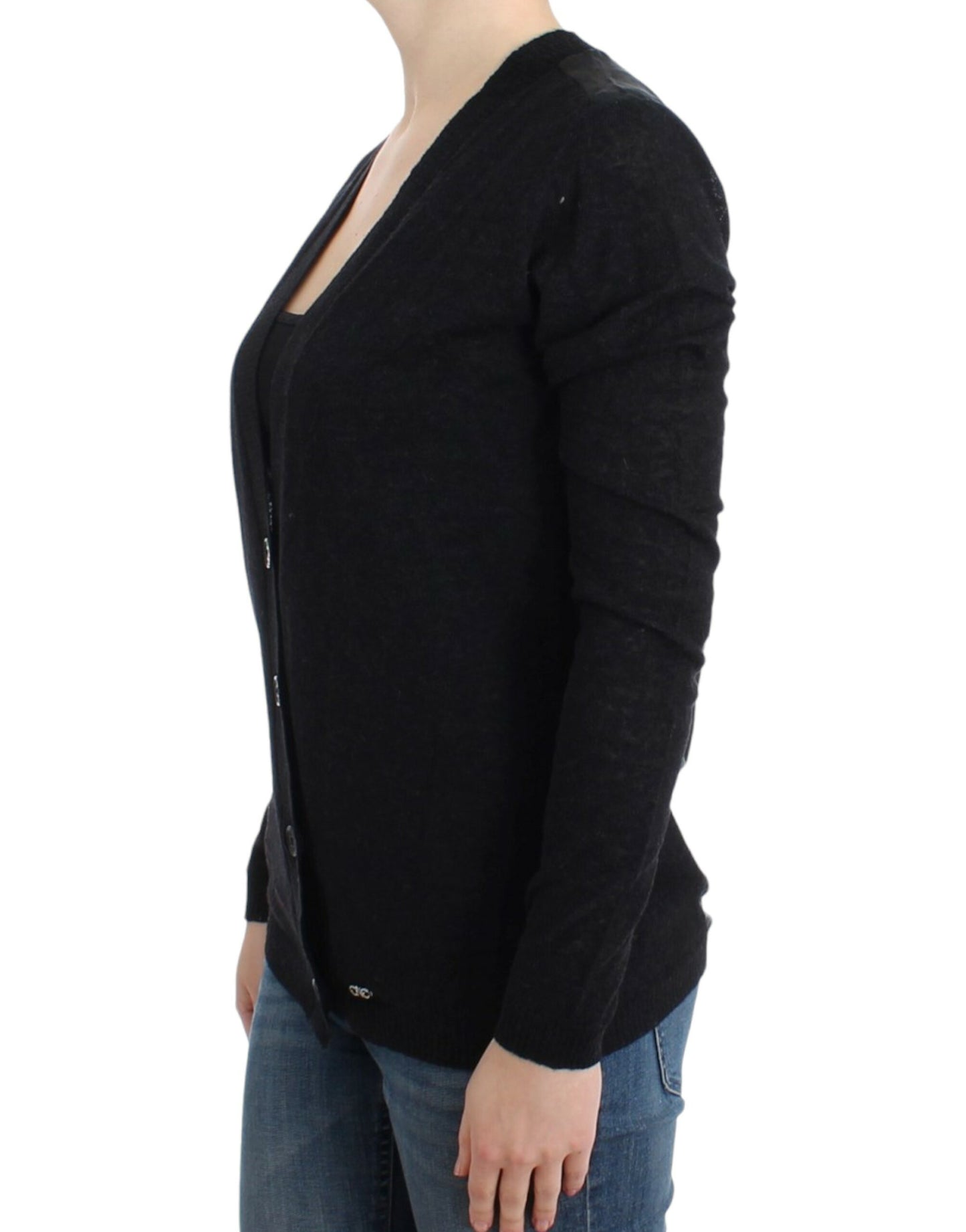 Costume National Elegant lightweight cardigan with deep V-neck