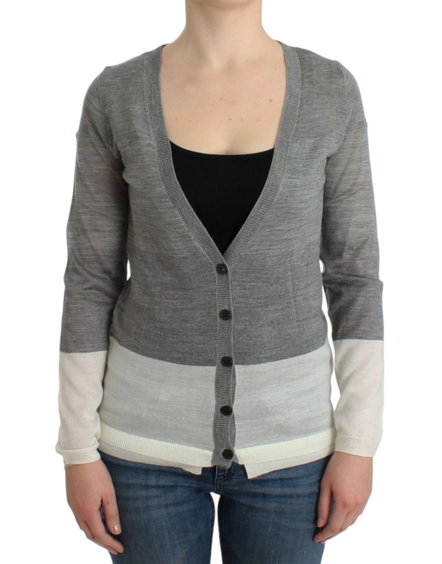 Costume National Chic grey lightweight cardigan