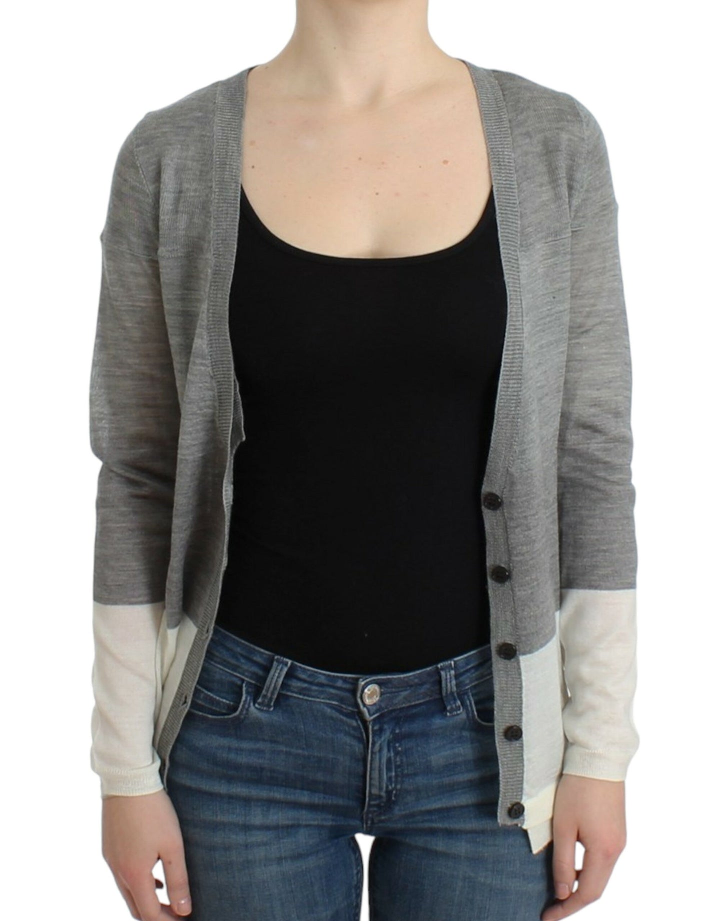 Costume National Chic grey lightweight cardigan