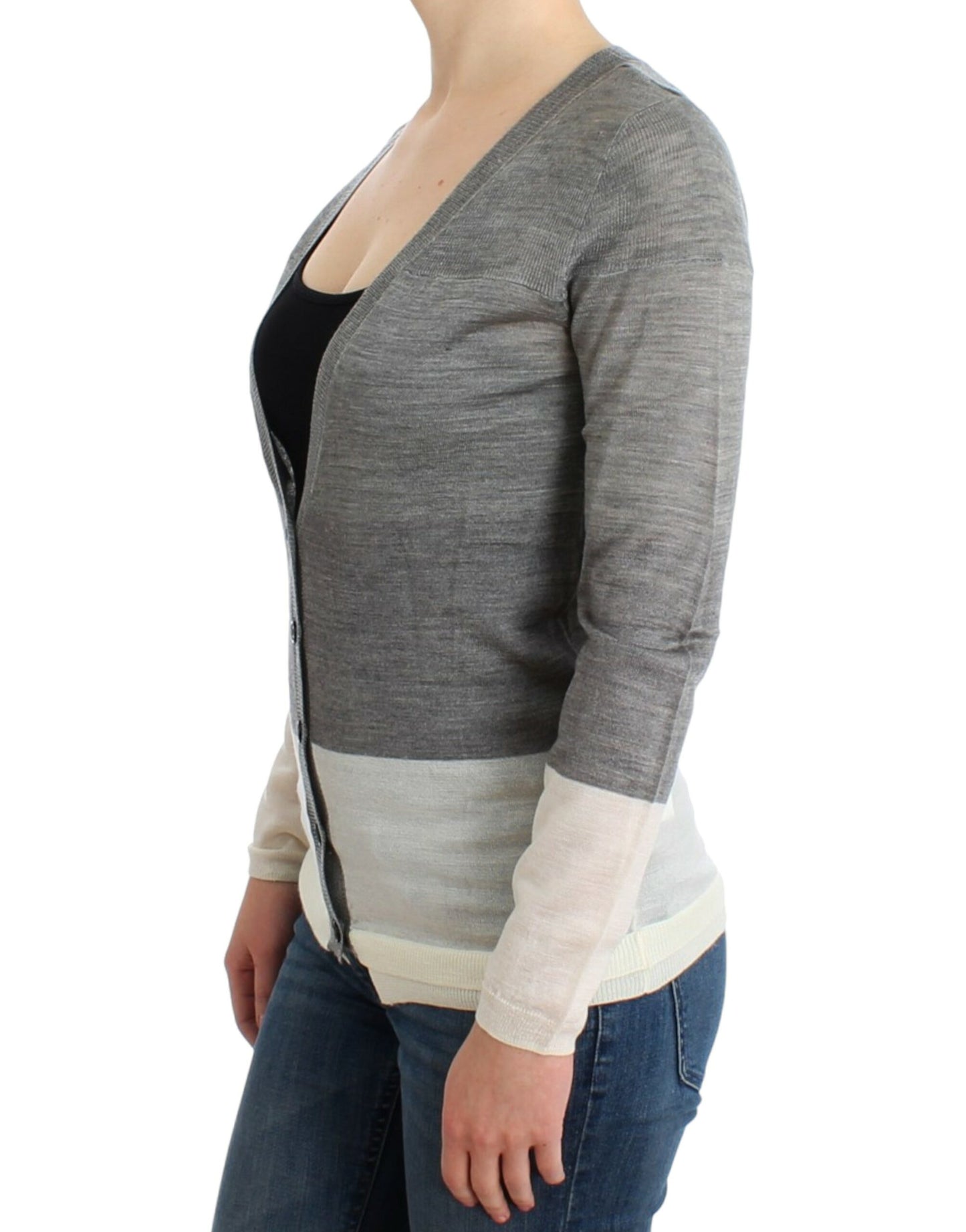 Costume National Chic grey lightweight cardigan