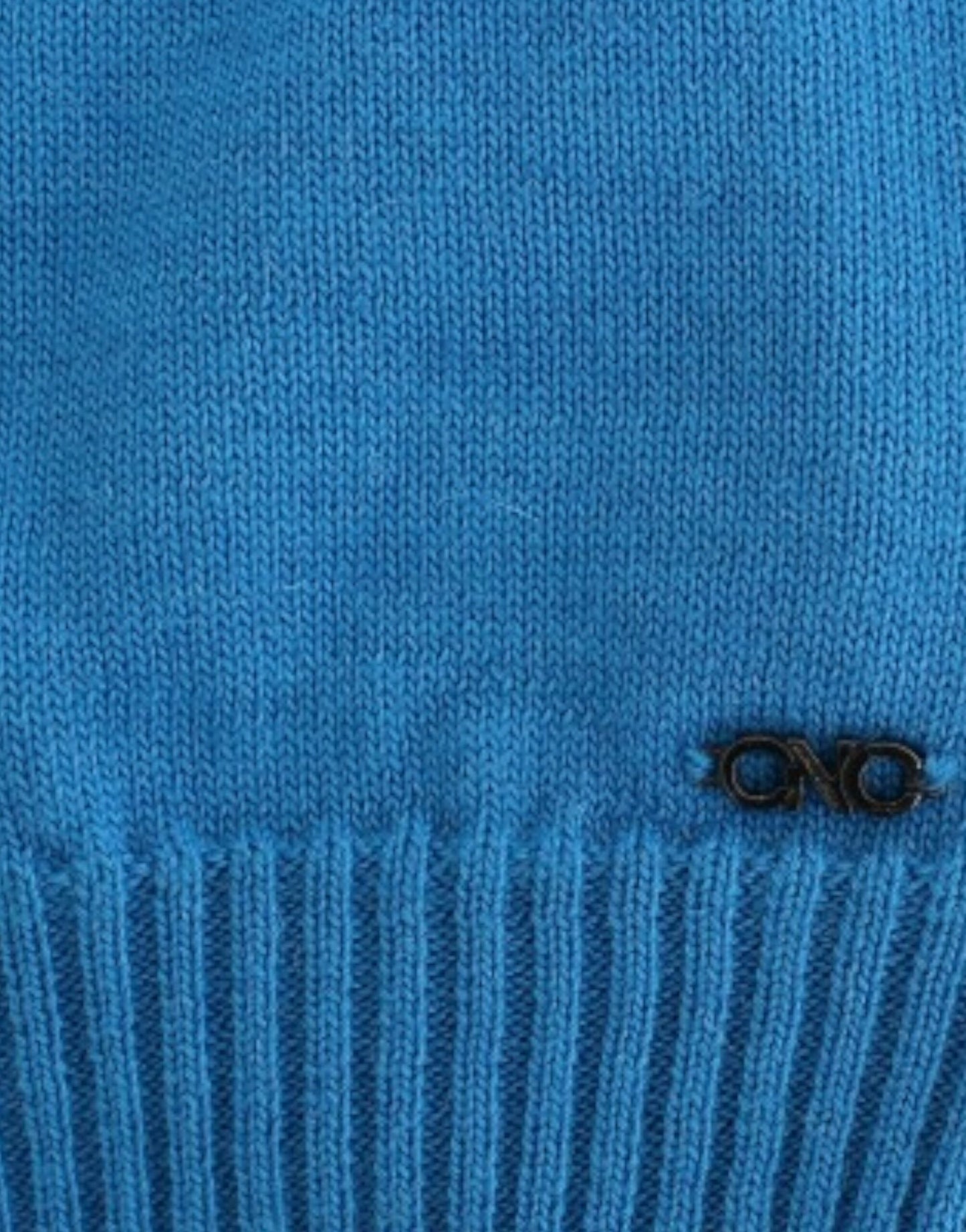 Costume National Cozy Blue Crew Neck Knit Sweater