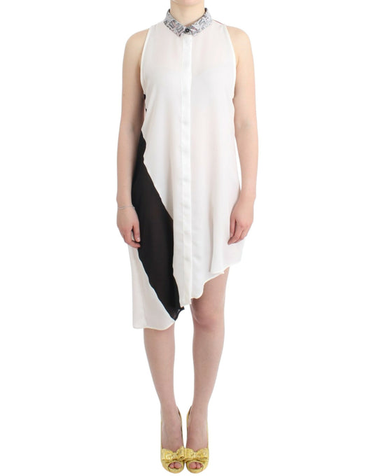 Costume National shirt dress with asymmetric hem and button placket