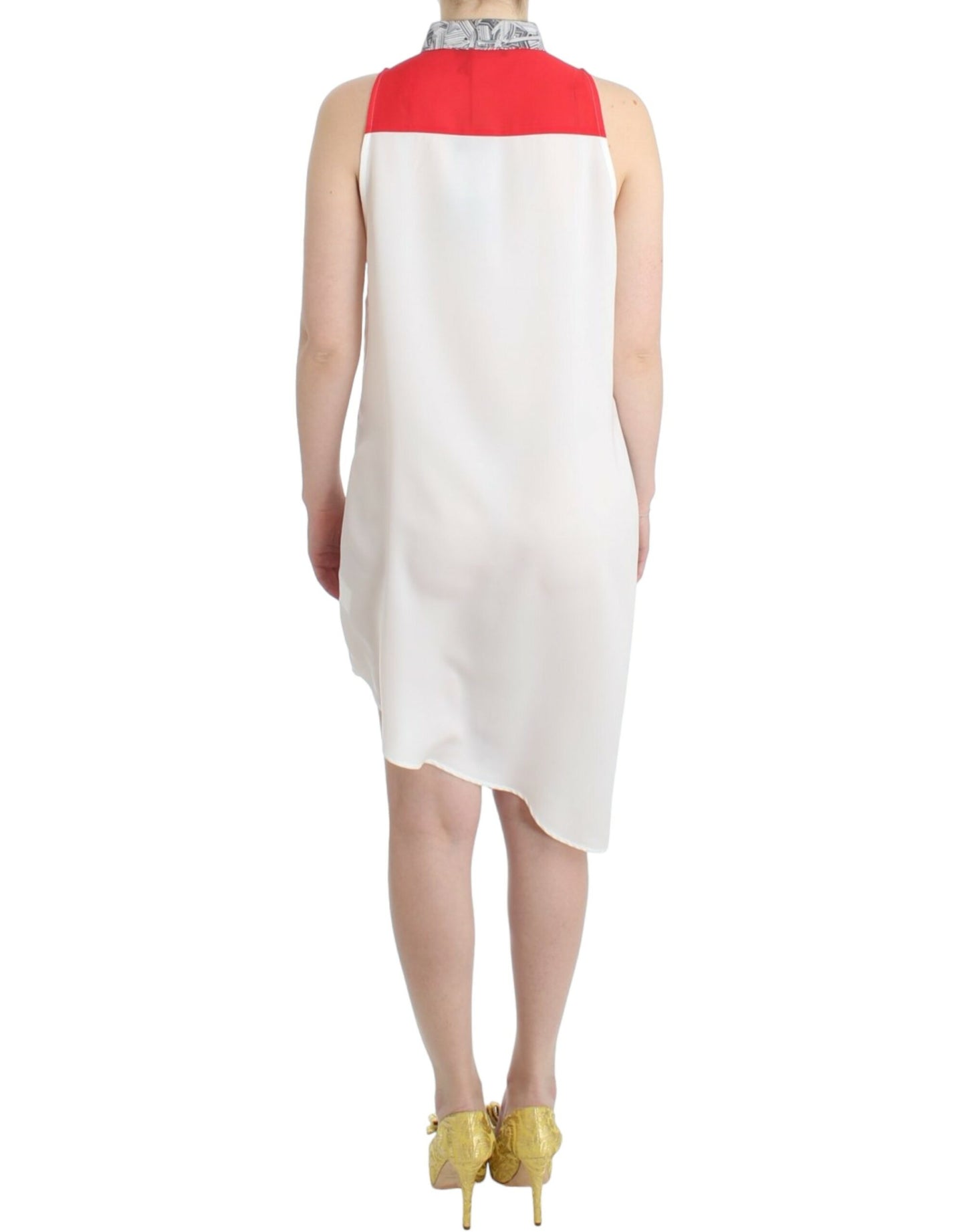 Costume National shirt dress with asymmetric hem and button placket