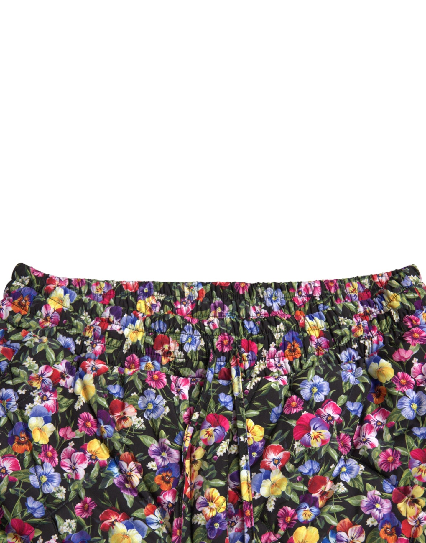 Dolce & Gabbana Lebendige Shorts mit hoher Taille und Blumenmuster